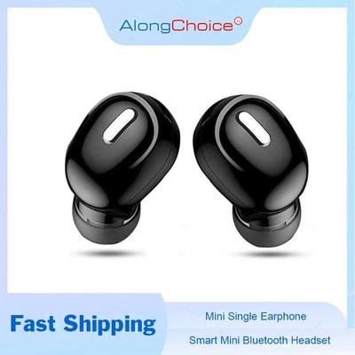 Mini Earbus kõrvaklapid Üks juhtmevaba kõrvasisene peakomplekt, käed-vabad helistamine mikrofoniga kõigile nutitelefonidele