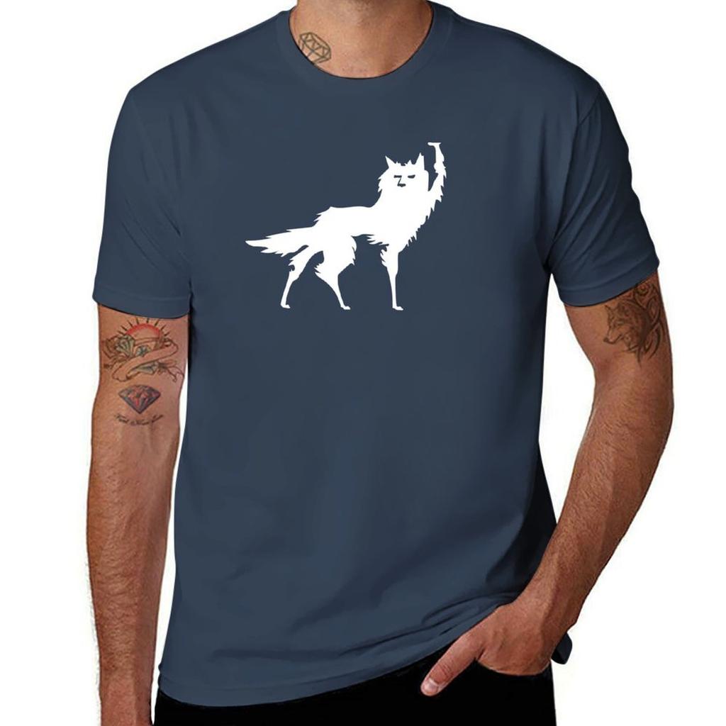 Fantastic Mr Fox Wolf Canis Lupus Simple Tshirt Basic Simple Design Short Sleeve Shirt
