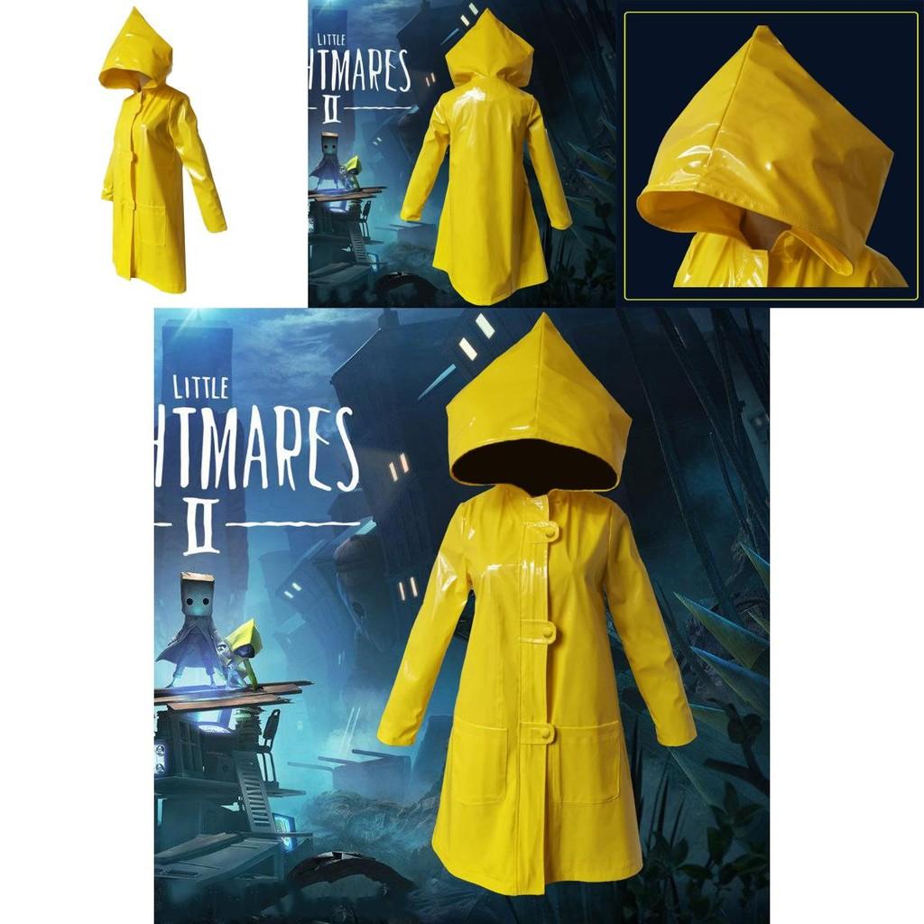 High Quality Waterproof Little Nightmares 2 Six Cosplay Costume Yellow Raincoat