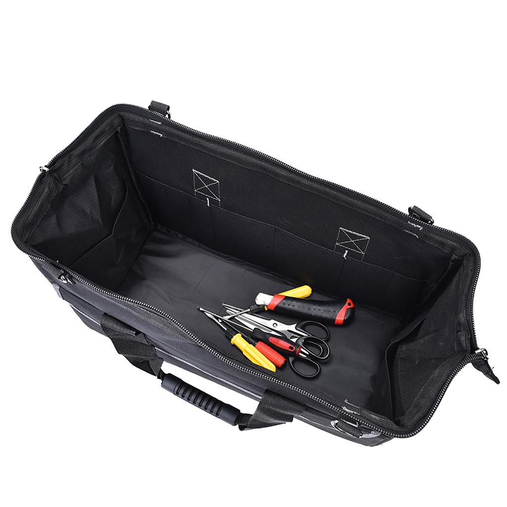 YILEQI 19in Oxford Cloth Tool Bag Gray WearResistant Hardware Storage Case with Shoulder Strap