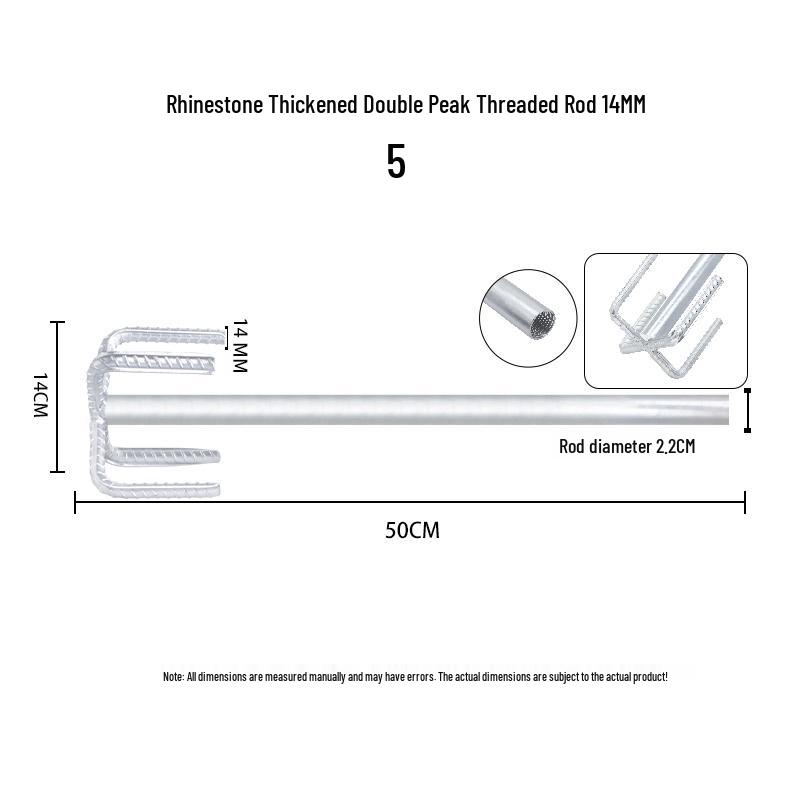 Thickened Double Mountain Plaster Putty Paint Mixer Rod
