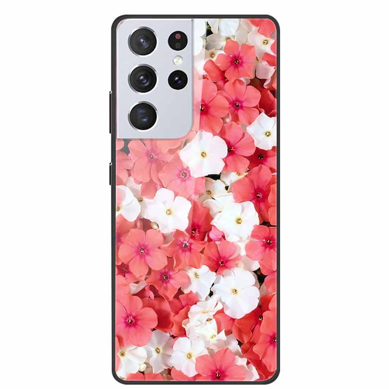 For Samsung Galaxy S25 Ultra Tempered Glass Case Back Cover Hard Phone Cases for SamsungS25 ULTRA Fundas Fashion Protector Coque