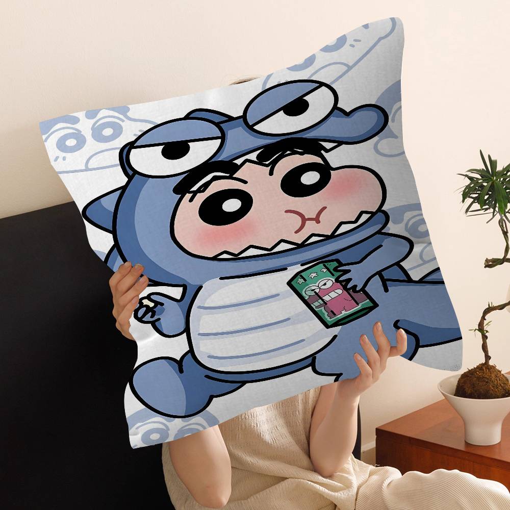 

Cute Shin Cartoon Chan Sofa Cushion cover room decoration gifts Cover Pillowcase Upholstery Sofa Throw Pillow Home Decor 30x30cm