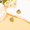 Gold-plated vacation wind stud earrings, European and American fashion water drop texture earrings, personalized starfish shell ear jewelry set