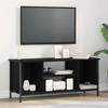 TV Cabinet in Black Oak Look 102 x 35 x 45 cm Engineered Wood