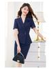 Elegant Women's Short Sleeve Suit Set - Professional Goddess Style Workwear for Jewelry Stores & Hotels