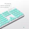 T-WOLF TF770 2.4G Wireless Keyboard Mouse Combo  Punk Round Keycap Comfortable   Typing Wide Compatibility Pink