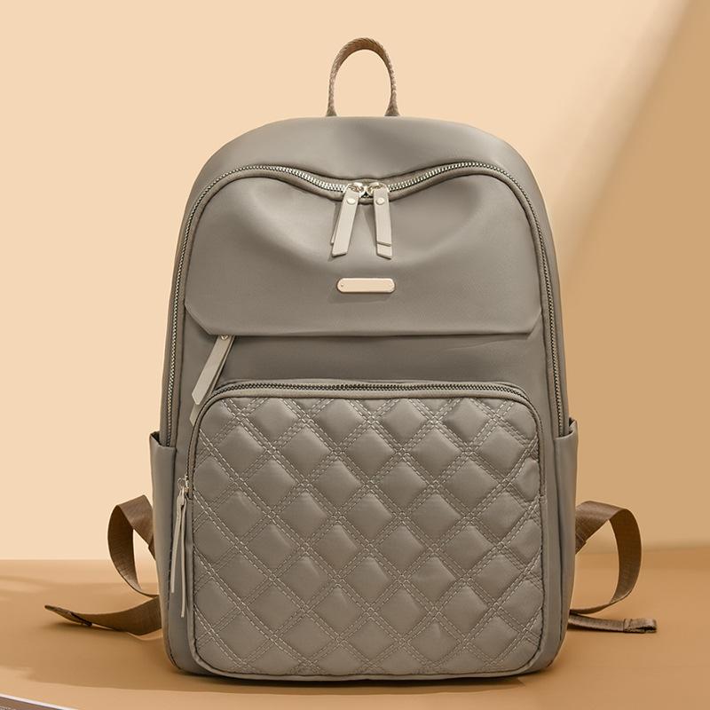 Large Capacity Backpack, New Fashionable Backpack with Trendy Texture for Commuting and Women s Backpack Trend хаки