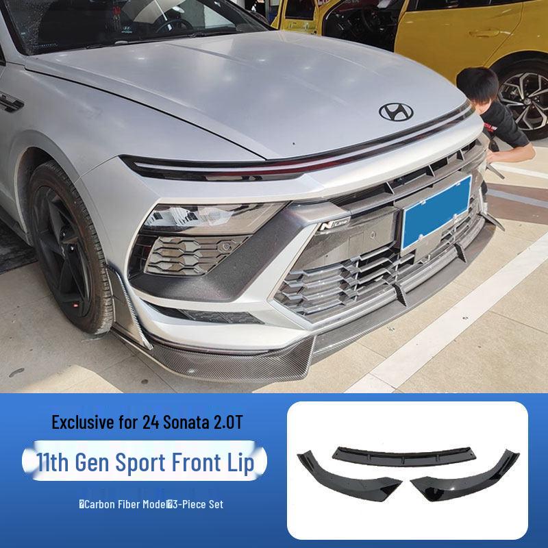 Hyundai Sonata 2024 Front Lip & Side Skirts Set - Anti-Collision Corner Bumpers