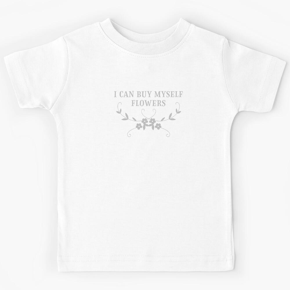 Flowers, silver Kids T-Shirt 140