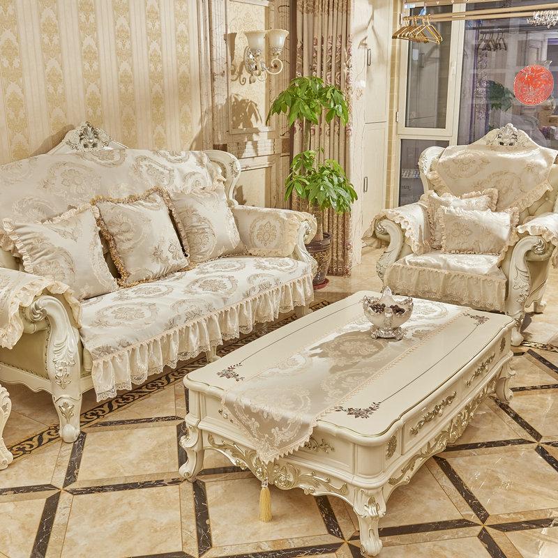 European Sofa Cushion Fabric Combination Sofa Cushion Cover One Piece 5