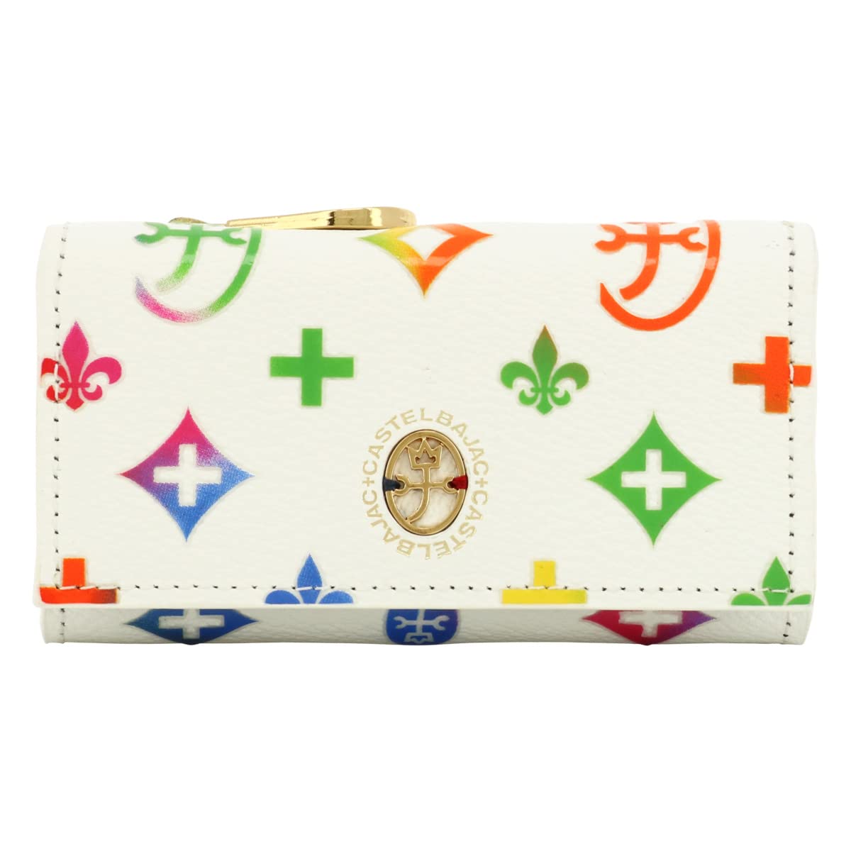 

Key Case 4 Rows Genuine Leather 063612 Germain Smart Key Compatible Coin Purse Cowhide White [Castelbajac] [31]