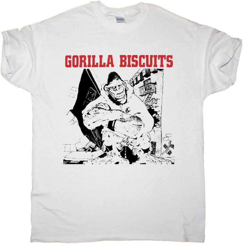 New Gorilla Biscuits Band T-shirt Cotton Unisex Tee All Unisex T-Shirt L