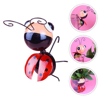 Garden Beetle Plot Dekor Nástěnné dekorace Venkovní Železné závěsné Ornament Kovové řemesla