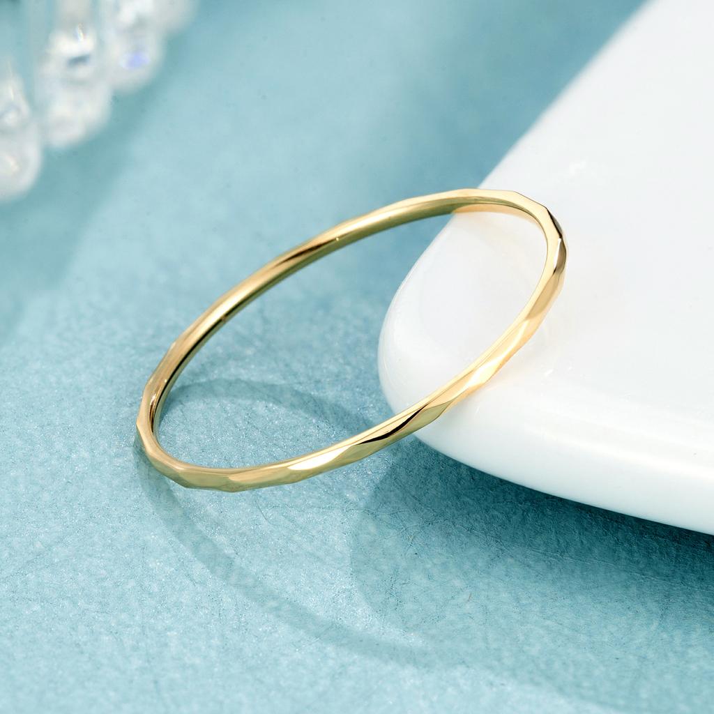 Minimal 0.7mm Ultra-fine Plain Ring Ring Does Not Fade Titanium Steel Ring Women's Niche High-end Jewelry