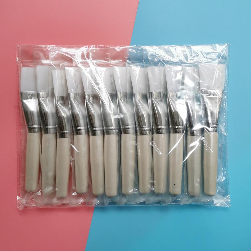 Factory Makeup Brushes Professinal Big Size High Quality OEM Customized Hair Wooden Style Facial Makeup Soft Brush regular size белый