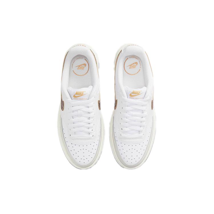 New Nike Court Vision Alta Low White Light Bone Sail Archaeo Brown Women's DO2791-100