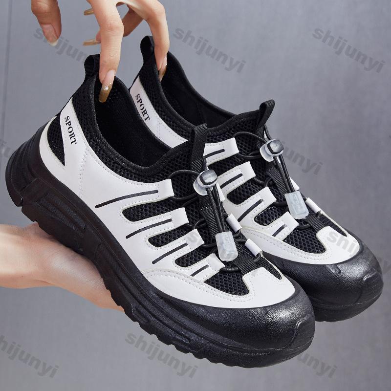 Fashion Women's Sneakers 2025 Summer New Mesh Breathable Height Increase Sports Shoes Comfortable Non Slip Outdoor Platform Casual Shoes