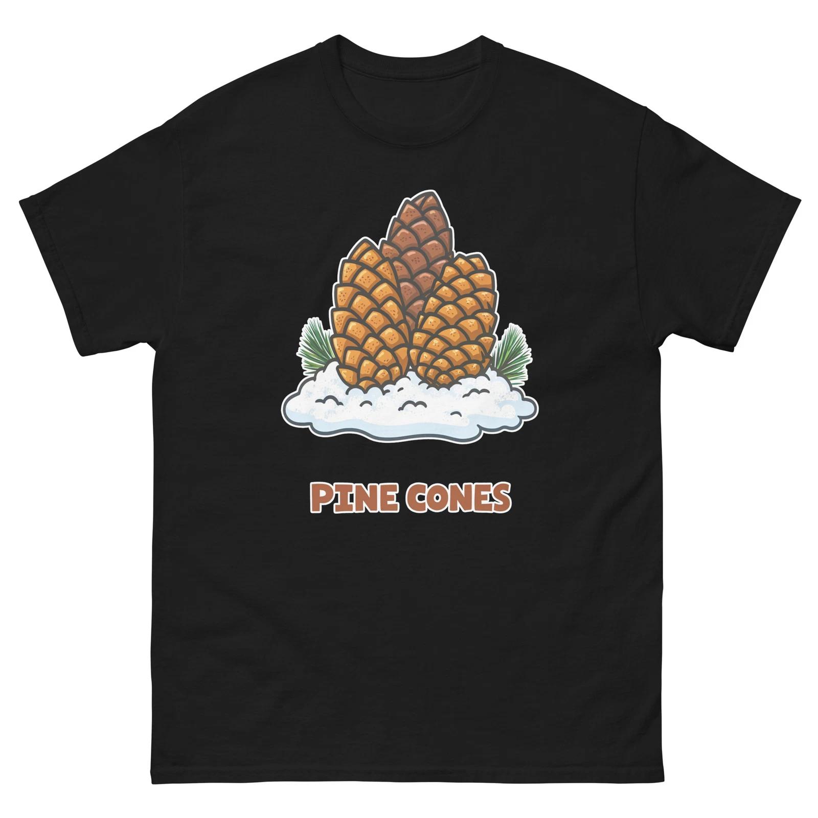 Pine Cones Mountain Ski Resort Town T-Shirt L