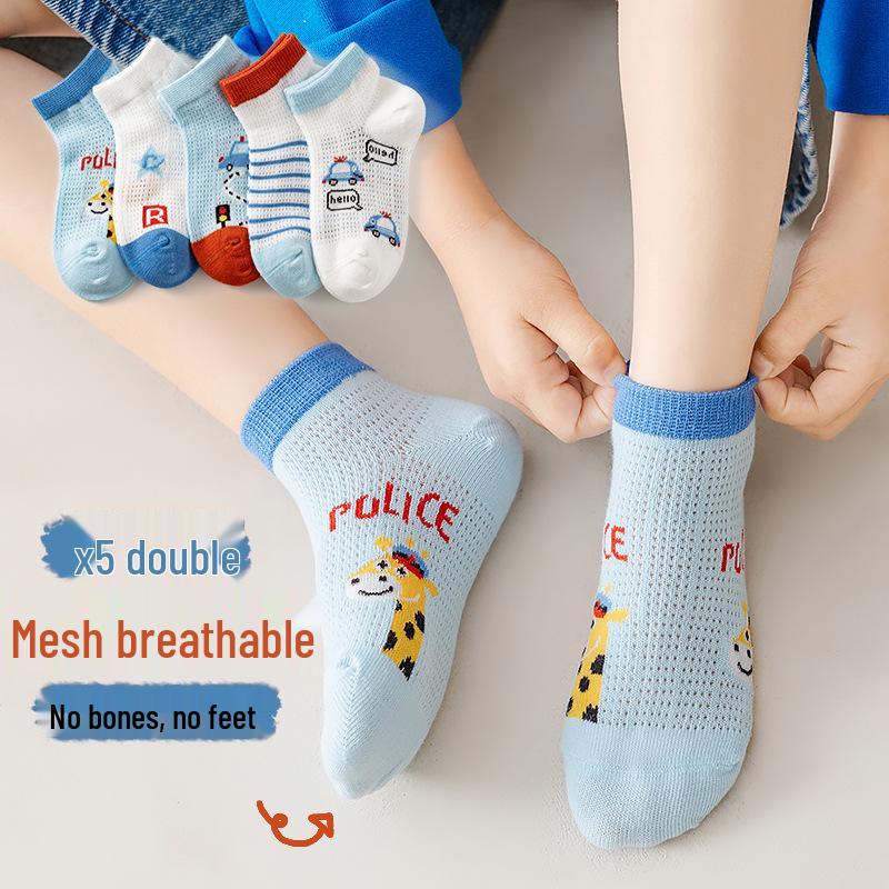 New Class A Children's Spring & Summer Fashion Socks for Boys & Girls - Thin Style for Newborns & Kids