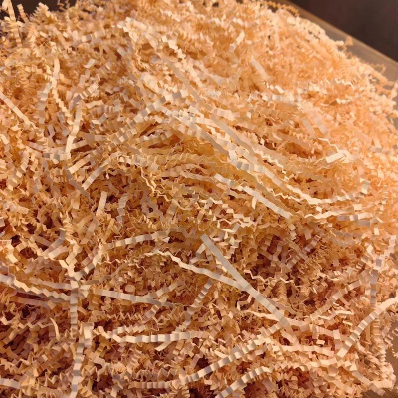 High-End Raffia Gift Box Filler - Shockproof Crepe Paper Shredded for Fruit & Wine Packaging