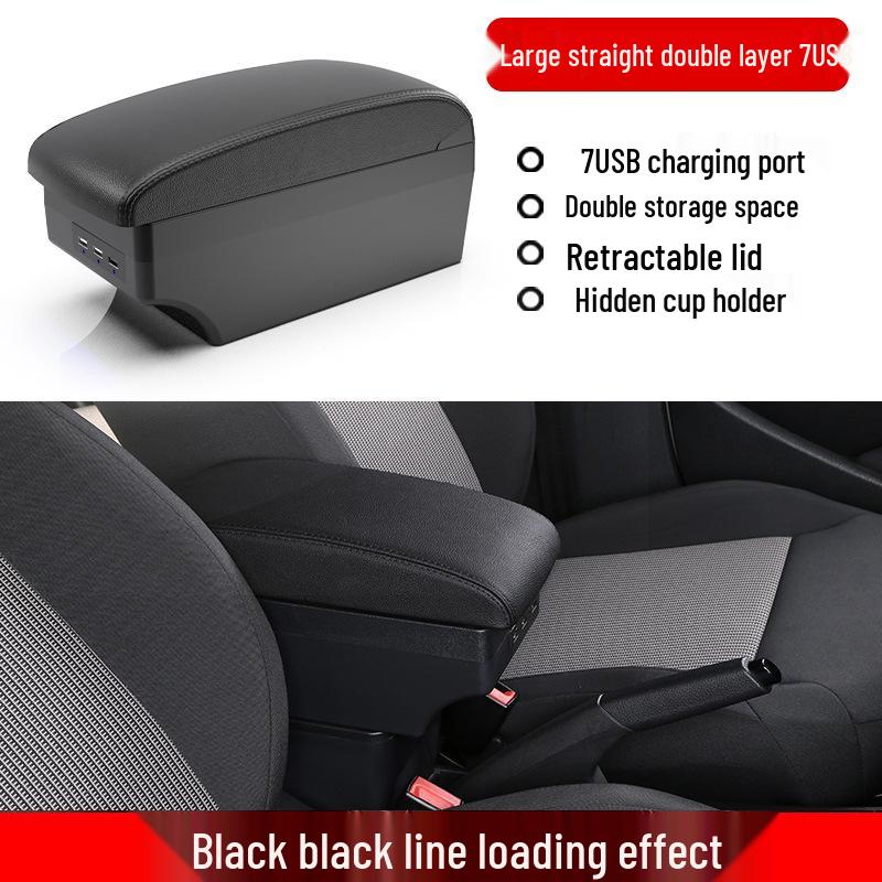 Ford Fiesta Armrest Box for Sedan & Hatchback Models - Upgraded Accessories