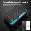 Magnetic Cards Solt Wallet Book Case For Xiaomi Redmi Note 13 Pro 12 13T 12T POCO X6 X5 X4 X3 11S 12S 11 Carbon Fibre Flip Cover