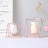 Nordic Gold Wrought Iron Aromatherapy Candle Holder, European Romantic Metal Ornament.
