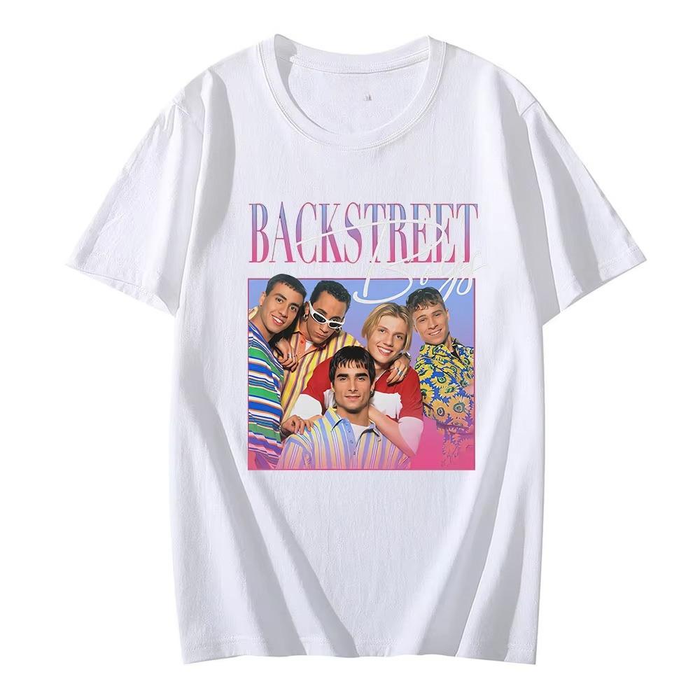 Zábavné tričko Backstreet Boys Unisex Tričko s potiskem 90. let Unisex Památeční tričko Populární Hiphop Streetwear