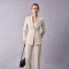 LadyS Elite Women's Solid Slim-Fit Suit Set
