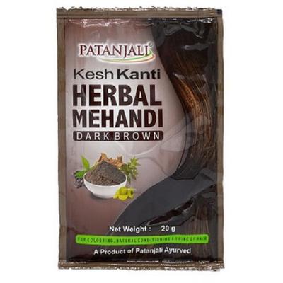 Kesh Kanti Henna Herbal Marrón Oscuro, Marrón Natural y Negro Natural