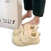 Women’s Velvet Canvas Height-Boosting Velcro Shoes for Autumn/Winter – Thick Sole & Warm Design