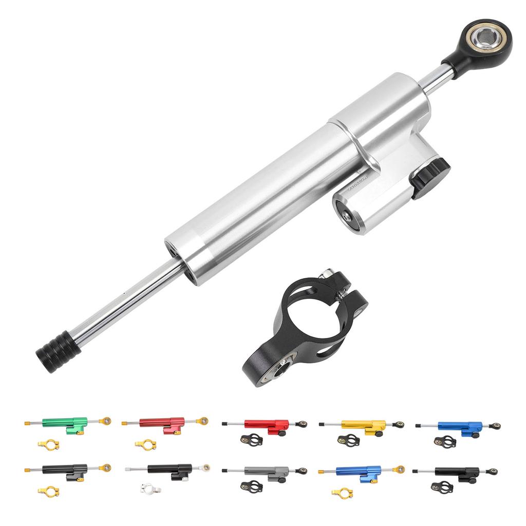 Motorcycle Steering Damper Adjustable Universal Fit Increase Stability Steering Stabilizer for Motor