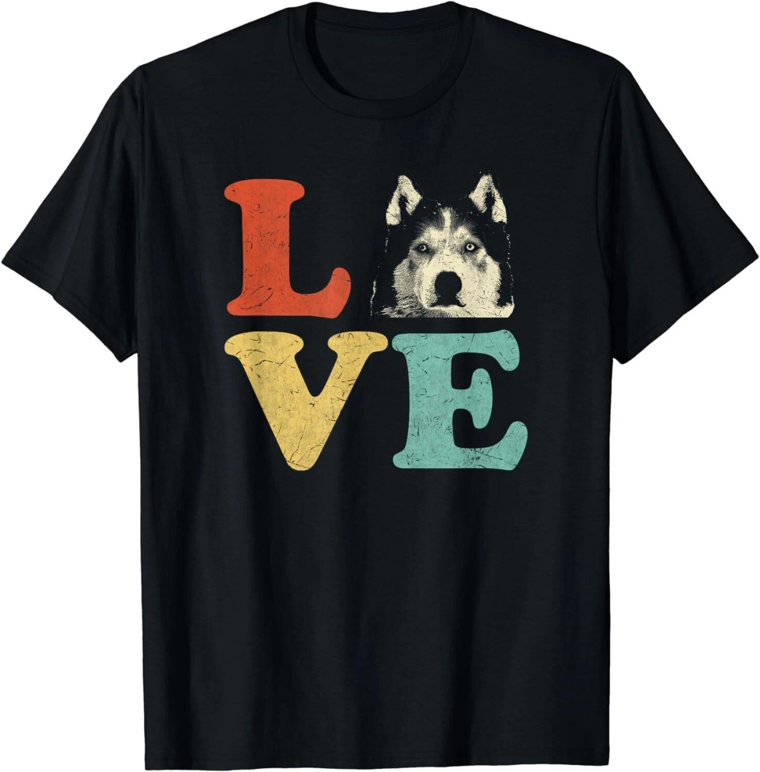 

I Love My Siberian Husky Dog Lovers Funny Idea Shirts Gift Unisex T-Shirt M