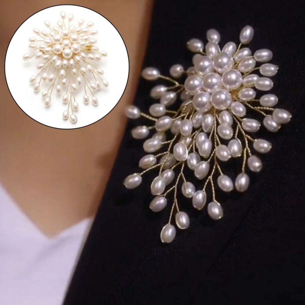Elegant Lapel Pin Trendy Corsage Pin Fashion Woven Brooch  for Business Meetings and Parties