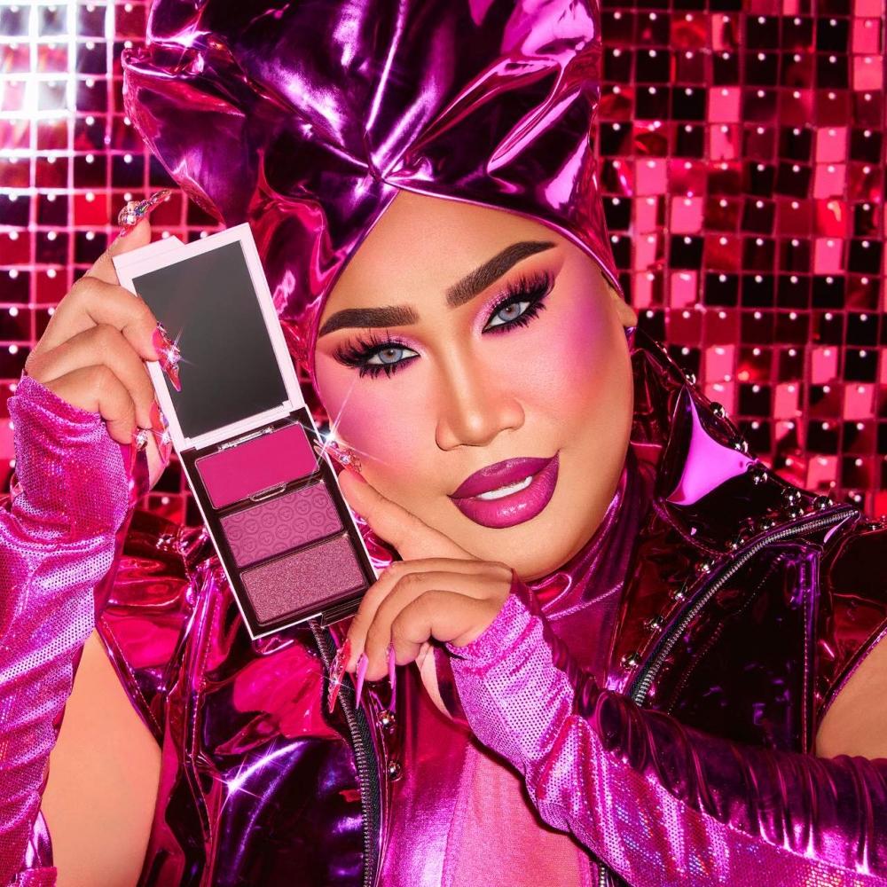 One Size By Patrick Starrr Cheek Clapper 3d Blush Trio Palette Freaky Peach Bright Peach Coral Trio