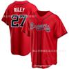 Mens Atlanta Braves 27 Riley Fan Baseball Jersey Unisex Sport Shirt Lightweight Performance Top