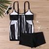 2025 European & American Stylish Slimming Women's Tankini Swimsuit
