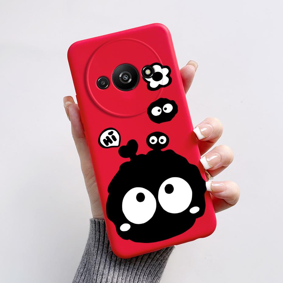 For Funda Redmi A3 Case Redmi A3 2024 Back Cover Stylish Painted Soft Silicone Phone Case for Xiaomi Redmi A3 A 3 RedmiA3 Bumper