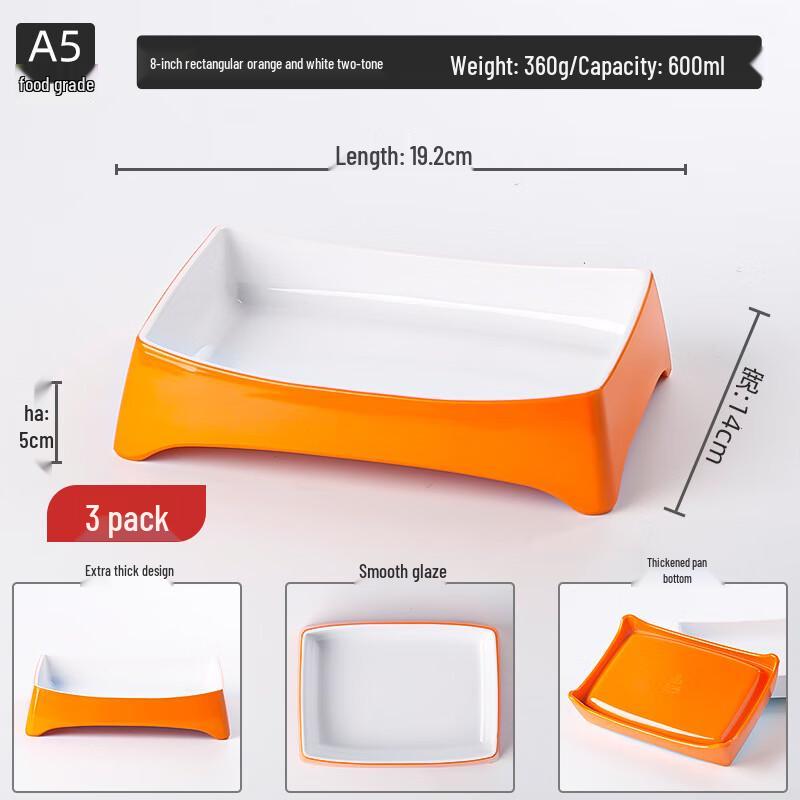 

VAKADA Stackable Melamine Dinner Plate