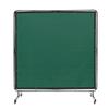 VEVOR Écran de soudage avec cadre, Écran rideau de soudage 1,8 x 1,8 m, Écran de protection de soudage en vinyle résistant aux flammes sur 4 roues pivotantes (2 Verrouillables)
