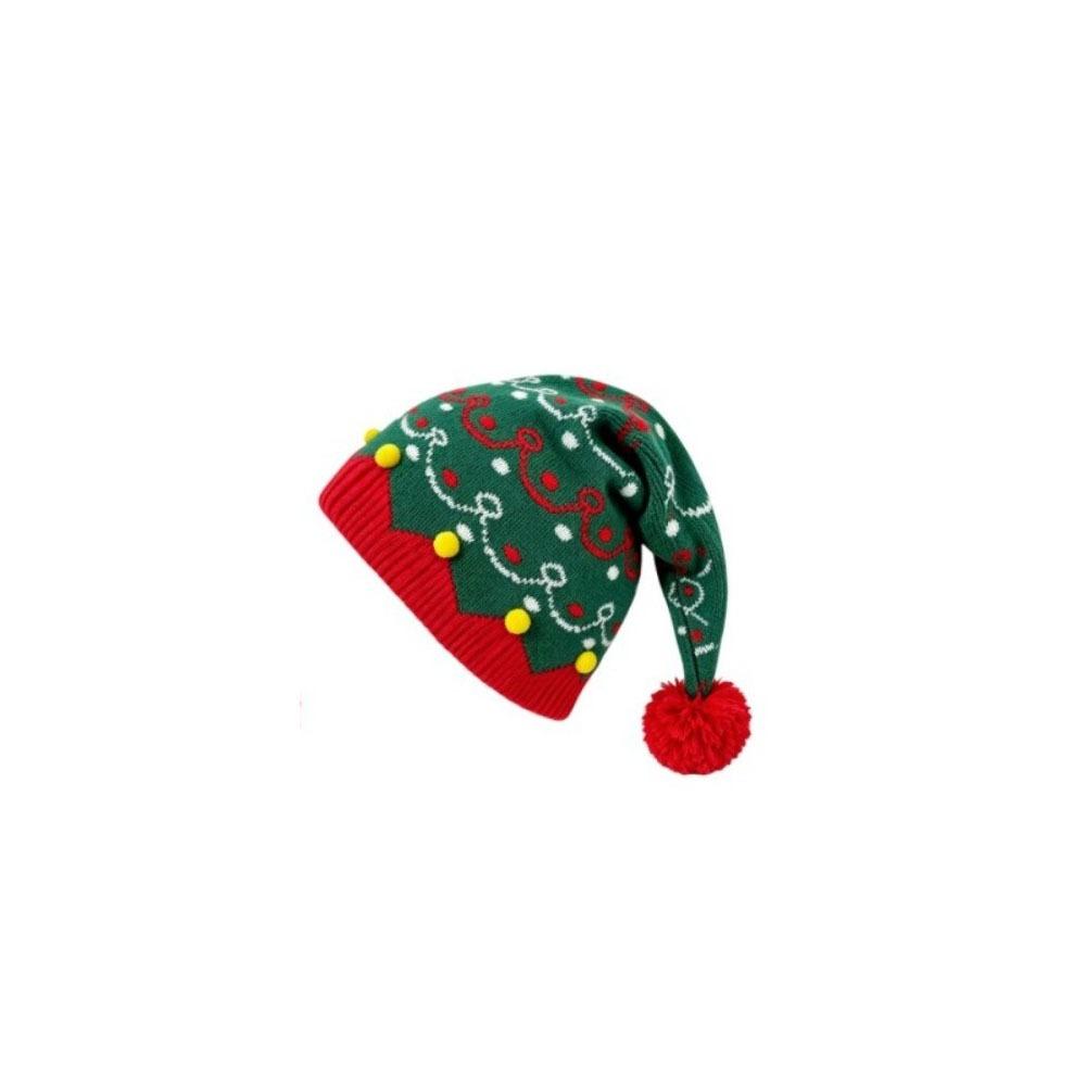 Jacquard Knitted Wool Cap Warm Christmas Knitting Hat Fashion Christmas Hat Children