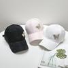 Rhinestone butterfly baseball cap children summer thin mercerized cotton sunscreen visor lace pattern cap