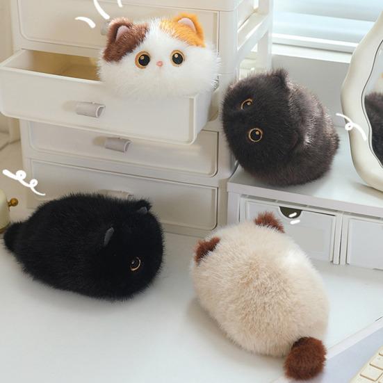Holiday Decoration Cat Doll Cute Stuffed Animal Toy, 7.8" Realistic Kitten Plushies, Soft Decorative Prop for Party Companion Plush Doll, Birthday