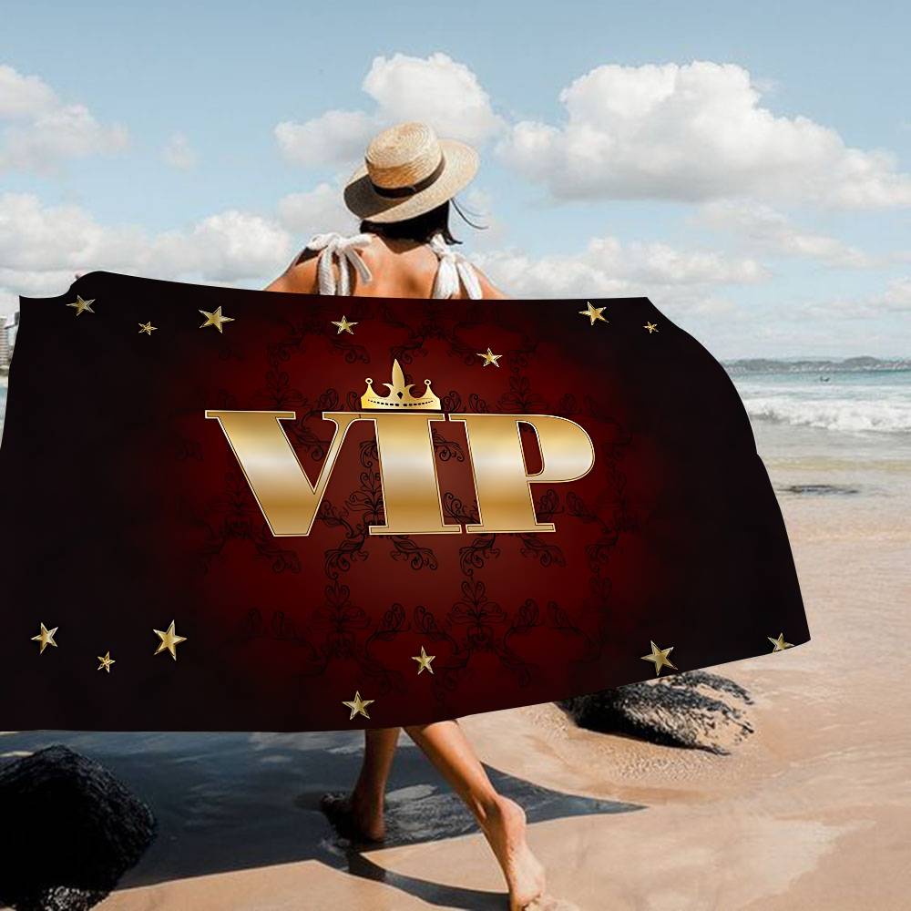 Laser VIP Beach Towel Colorful Bath Towels For Girl Microfiber Quick Dry Custom Sand Free Beach Yoga Spa Gym Pool