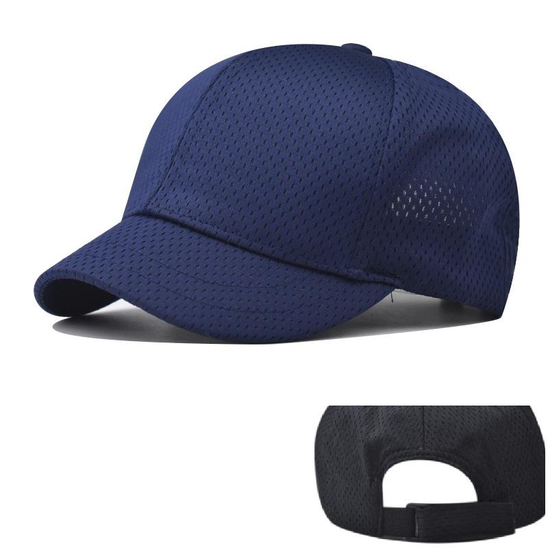K-pop Fashion Short Bill Hat for Men and Women, Quick Dry Brim Hat, Mesh Back Trucker Baseball Dad Cap