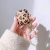 Luxury Leopard Pearl Case for Apple Airpods 1 2 3 Case Bracelet Chain Case for AirPods Pro Retro Case with Lanyard Earphone Box