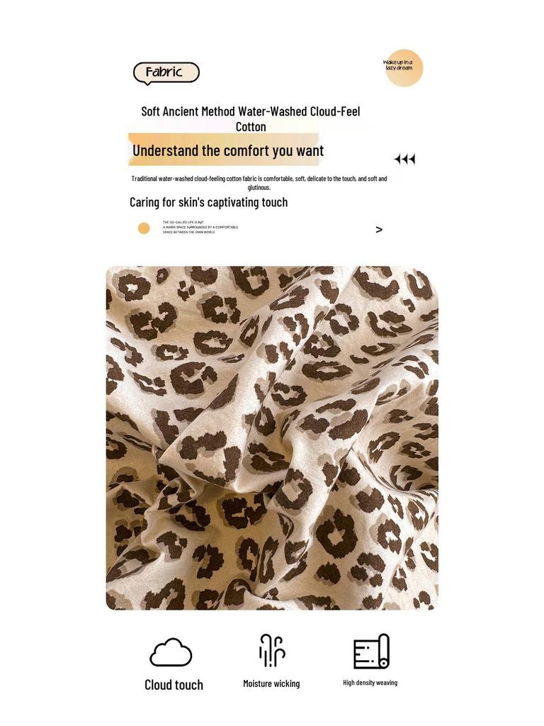 Lace-Trimmed Soft Cotton Cloud-Feel 4-Piece Bedding Set