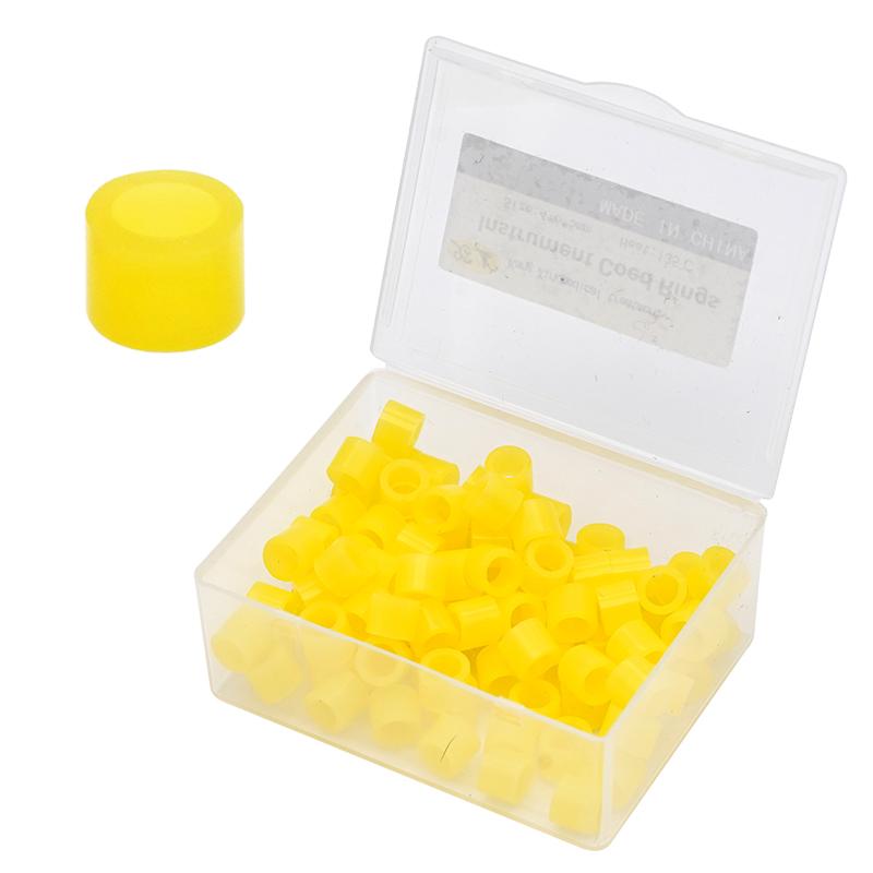 100Pcsbox Silicone Dental Instrument Color Code Rings Multi-Color Autoclavable Disinfection Orthodontic Universal Circle