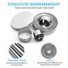 12Pcs Mousse Mold Stainless Steel Curling Edge Antioxidant Round Cookies Cutter for Baking